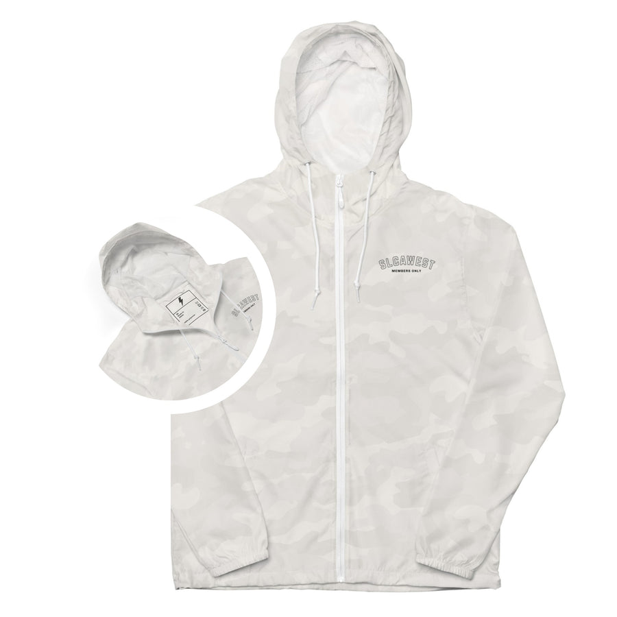 SLCA WEST Snow Camo zip up windbreaker