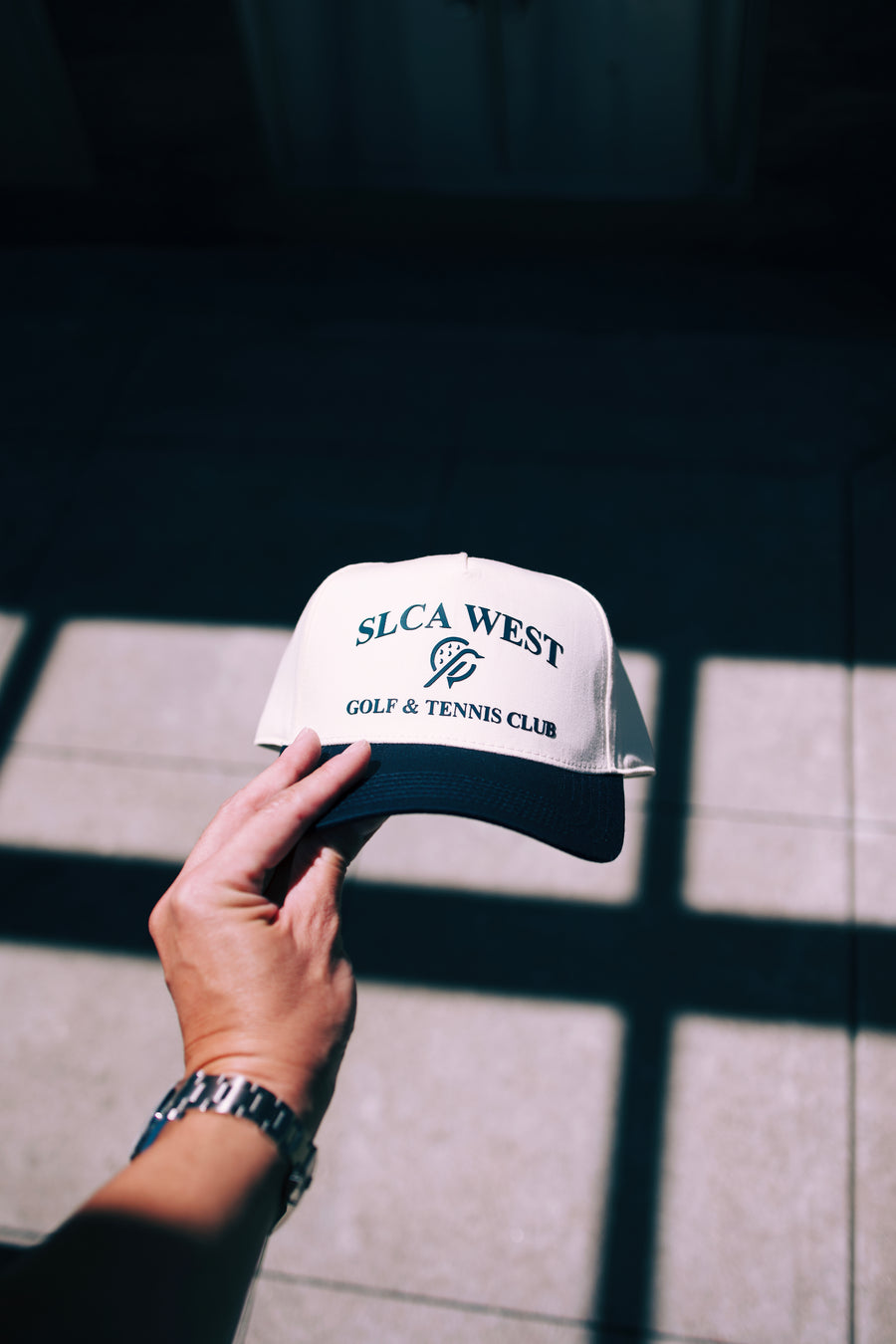 GOLF & TENNIS CLUB - 5 PANEL CAP | Navy/Natural