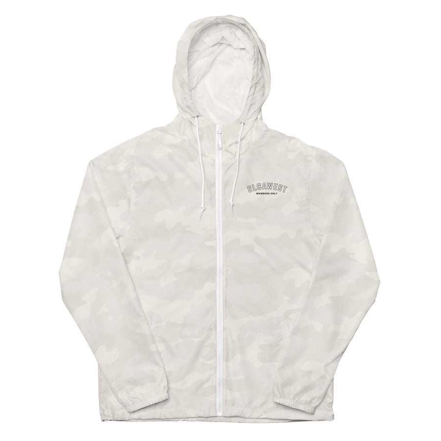 SLCA WEST Snow Camo zip up windbreaker